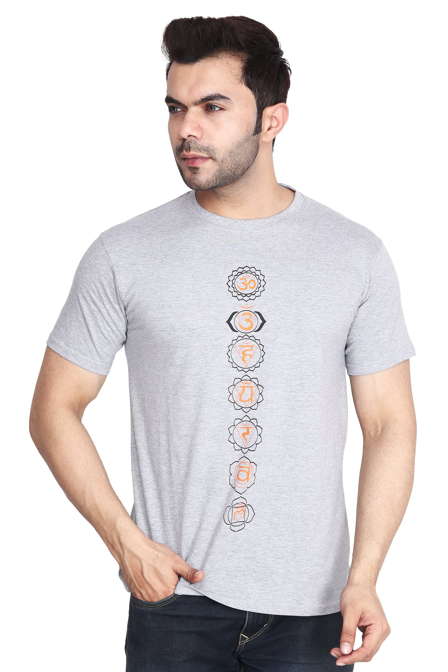 Seven chakras print Tee