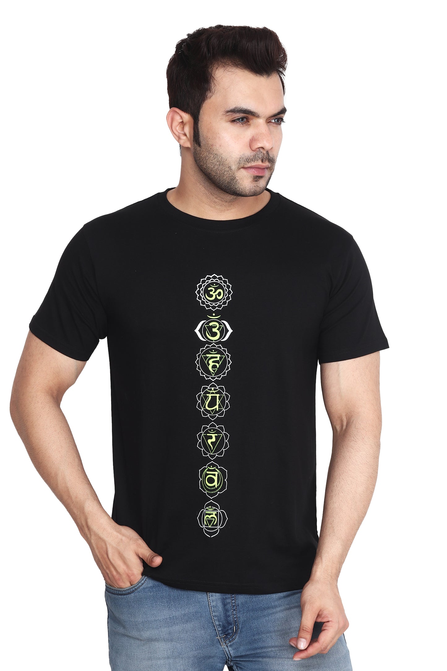 Seven chakras print Tee