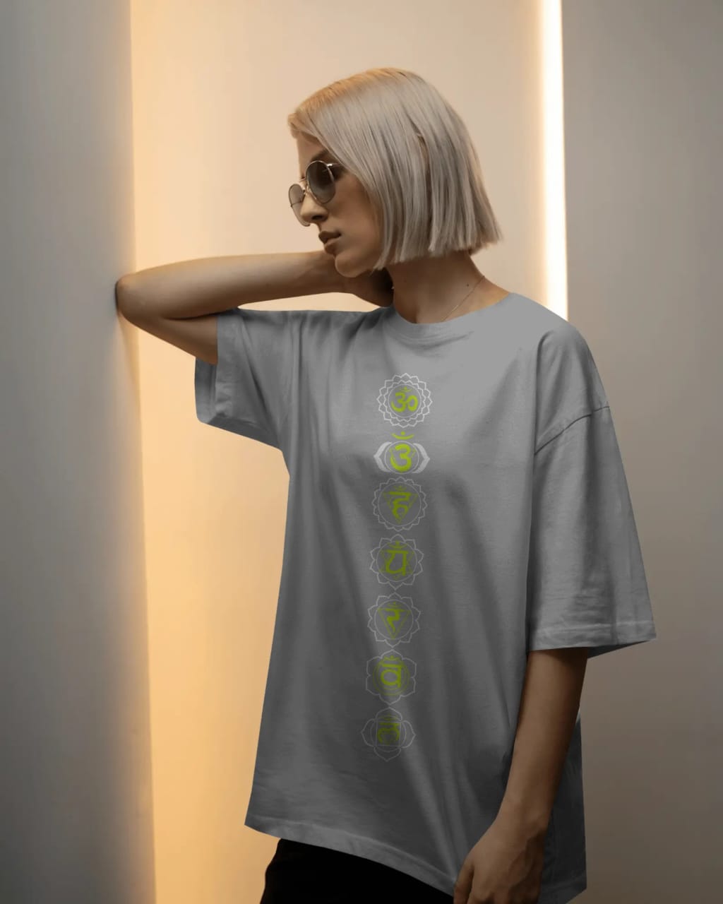 Seven chakras print Tee