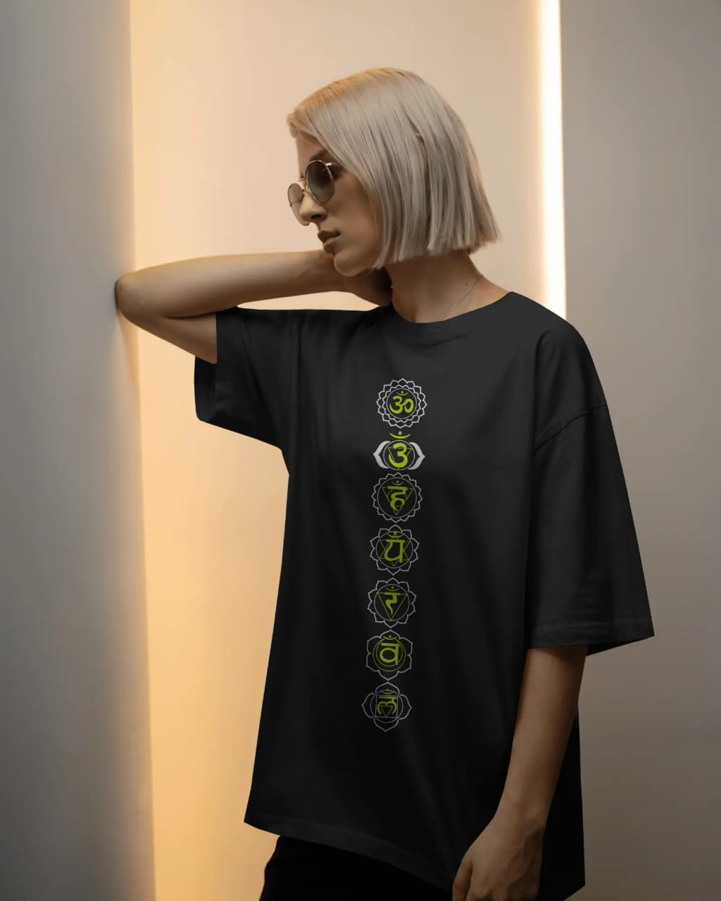 Seven chakras print Tee