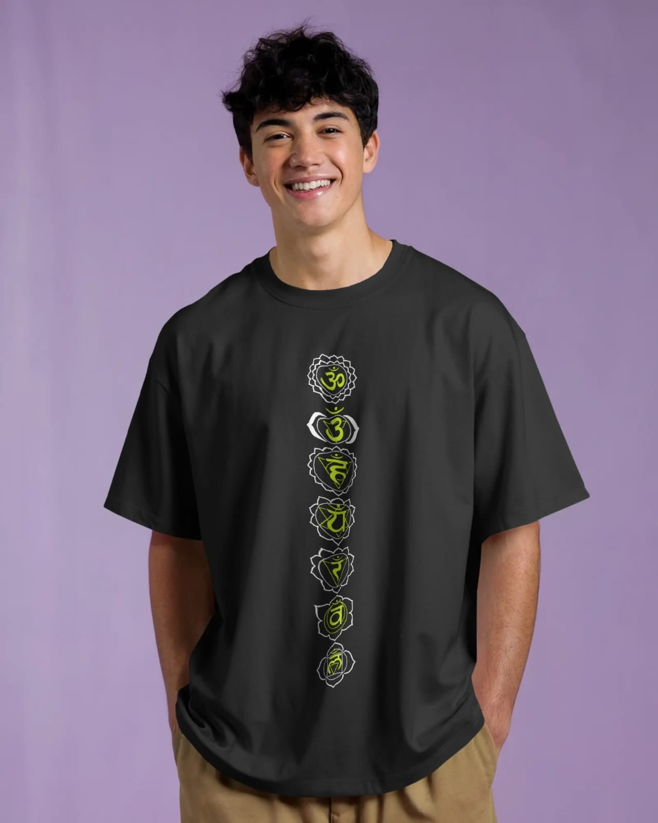 Seven chakras print Tee