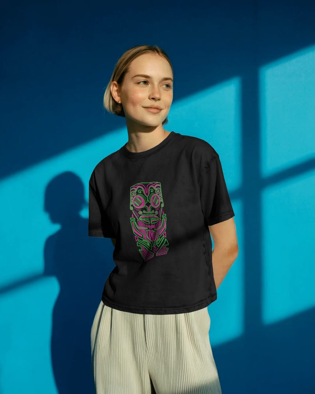 Tribal Mask Print Tee