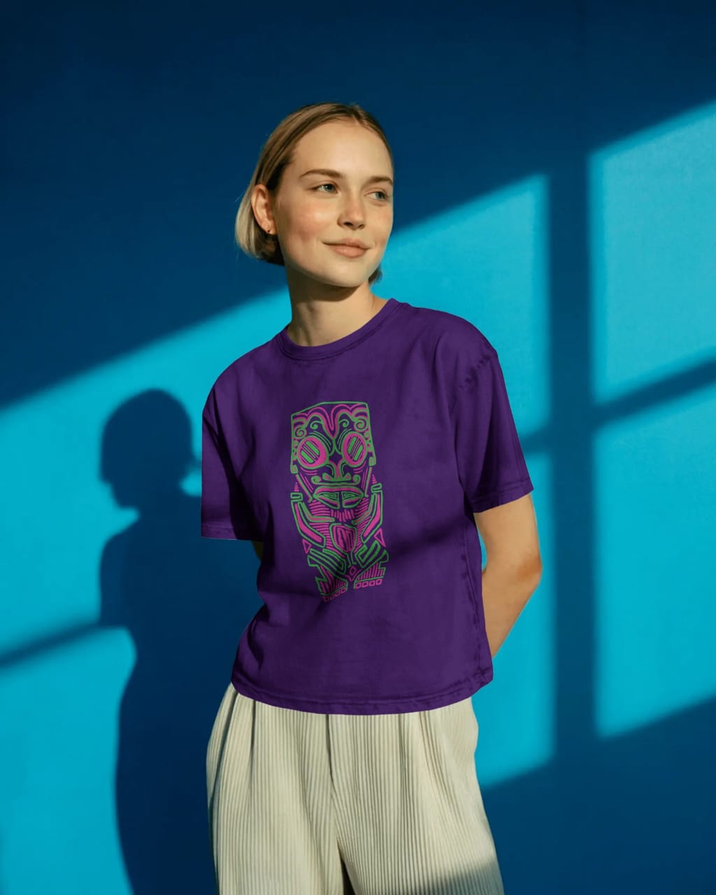 Tribal Mask Print Tee